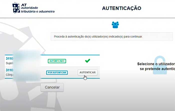 autenticacao agregado familiar datos como facer irs portal das financas