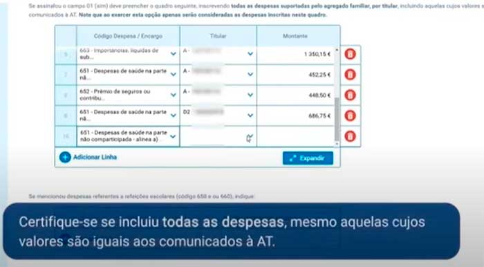 certifique despesas anexo h quadro 6 c 1 preencher declaracao