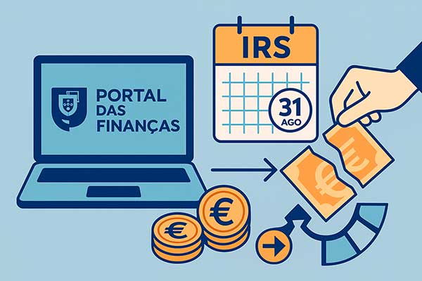 como pagar irs em prestações